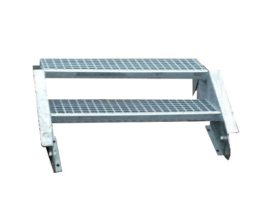 2 Stufen Stahltreppe Breite 60 - 160 cm Geschosshöhe 30 - 40 cm ohne Geländer 2 Stufen Stahltreppe Breite 60 - 160 cm Geschosshöhe 30 - 40 cm ohne Geländer