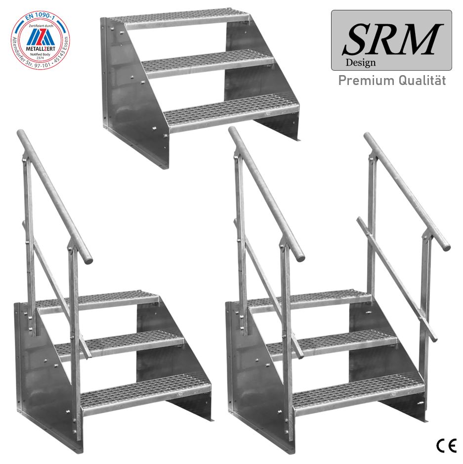 3 Stufen Standtreppe Modell 1 freistehend verzinkt Treppe…